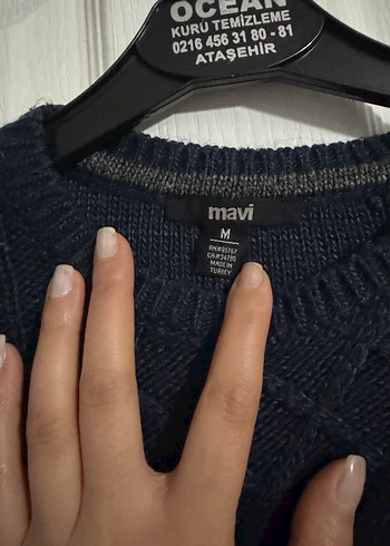 Erkek Gri Örgü Bisiklet Yaka Kazak - Görsel 4