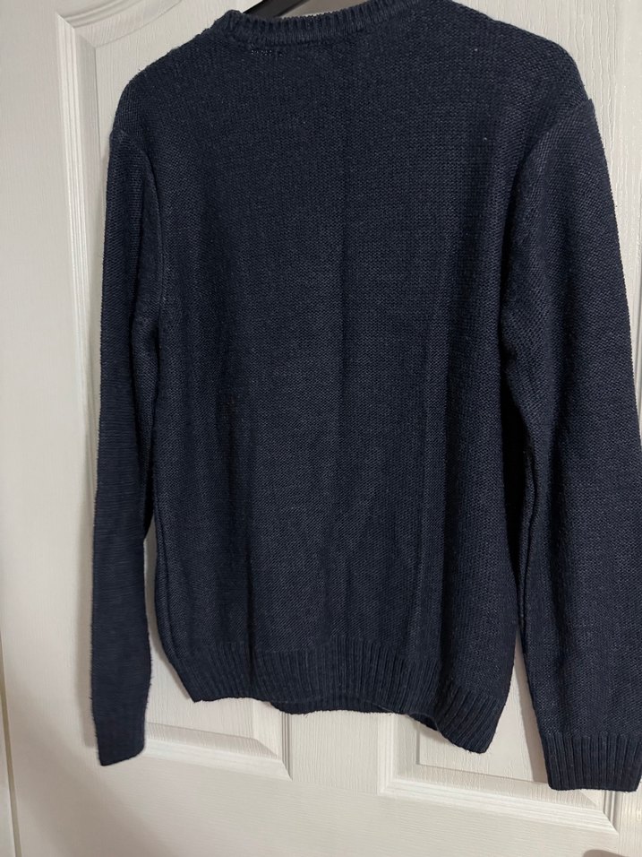 Erkek Gri Örgü Bisiklet Yaka Kazak - Görsel 3