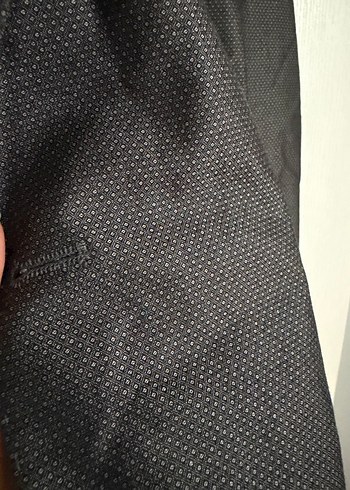 Düğmeli Gri Erkek Takım Elbise Ceket - Görsel 3