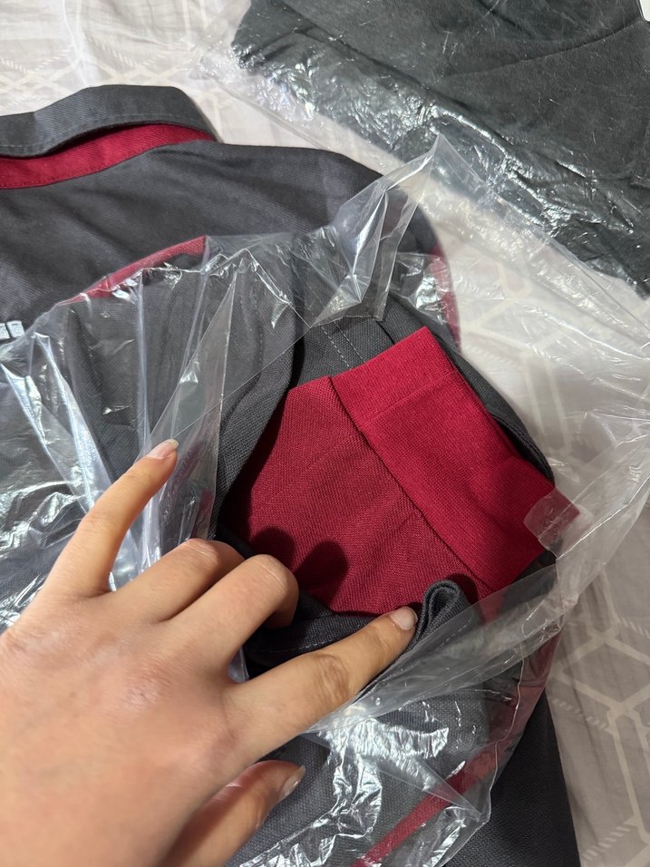 Bordo Siyah Özel Güvenlik Polo Tişört - Görsel 4