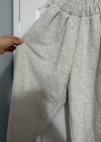 Gri Rahat Kesim Kadın Eşofman Altı - Görsel 3