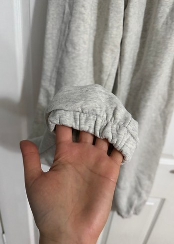 Gri Rahat Kesim Kadın Eşofman Altı - Görsel 2