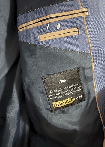 Erkek Lacivert Düğmeli Klasik Takım Elbise - Görsel 3