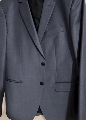 Erkek Lacivert Düğmeli Klasik Takım Elbise - Görsel 2