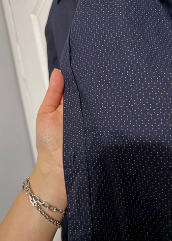 Lacivert Düğmeli Erkek Gömlek - Görsel 2