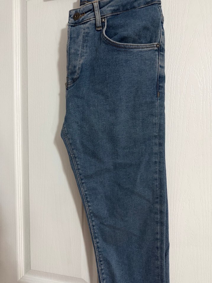 H&M Mavi Kemerli Denim Jean - Görsel 2