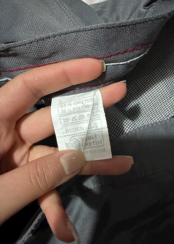 Gri Kemerli Regular Fit Erkek Pantolon - Görsel 4