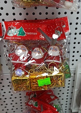 Noel Baba karışık süs