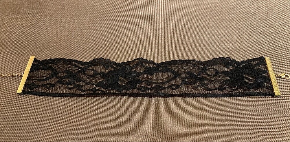  Beden Dantel choker kolye