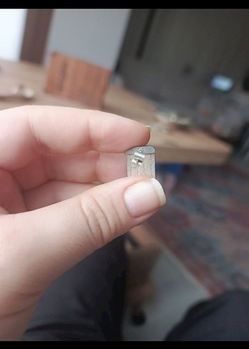 Trabzon hasırı gümüş kolye küpe set - Görsel 2