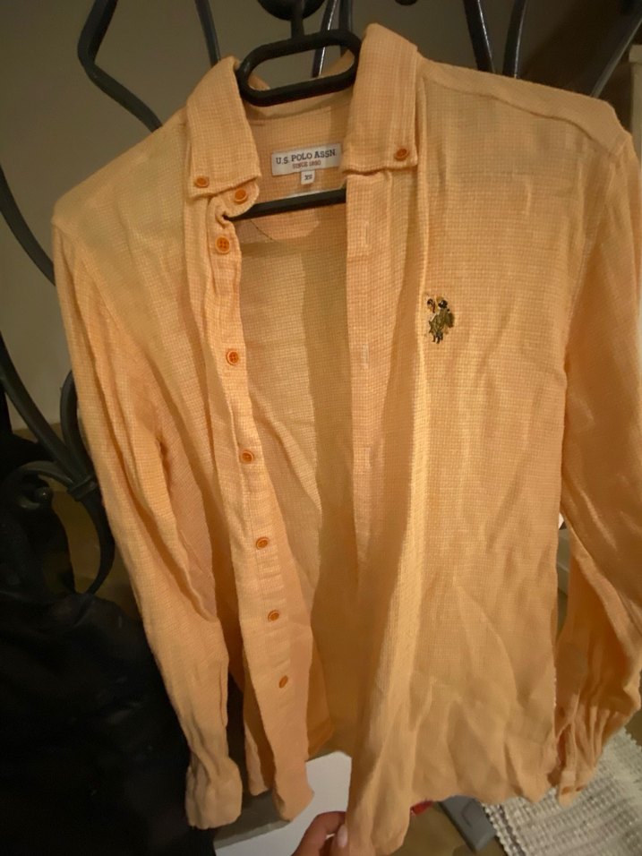 Polo Uzun Kollu Keten Gömlek - Görsel 4