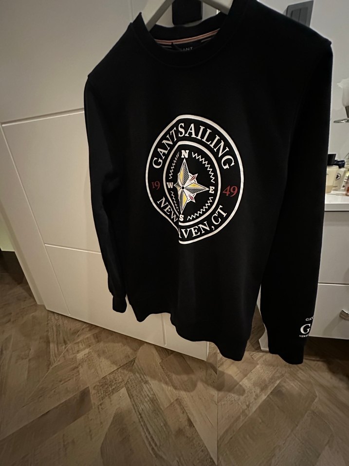 Gant Siyah Baskılı Erkek Sweatshirt - Görsel 2