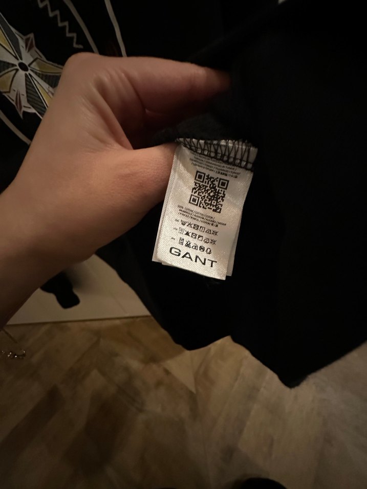 Gant Siyah Baskılı Erkek Sweatshirt - Görsel 5