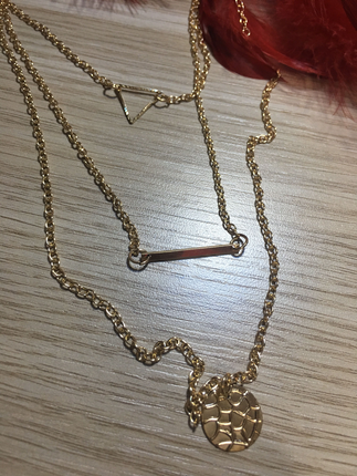Vintage Love 3 Sıra Kolye 