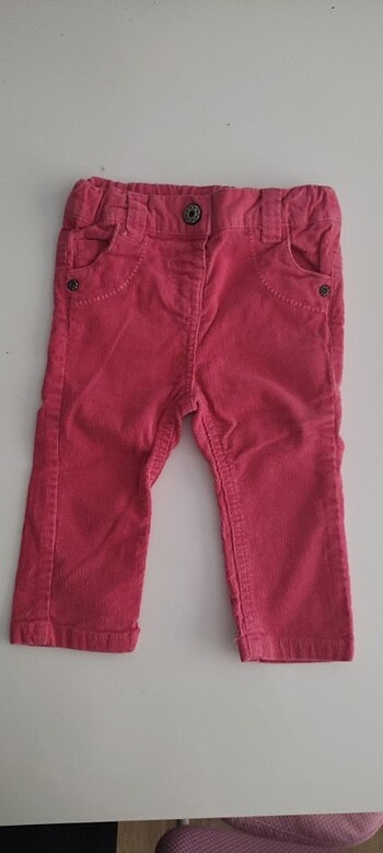 Fuşya kadife pantalon