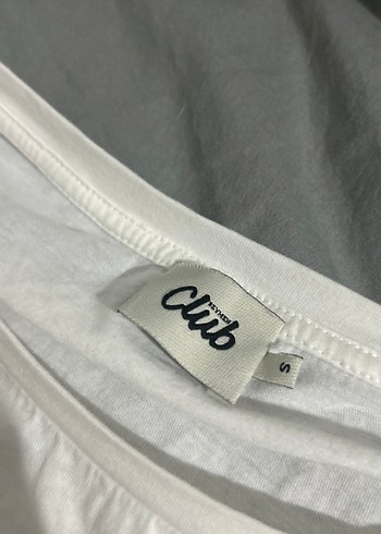 Beyaz Payetli Baskılı Hamile Tişörtü - Görsel 2