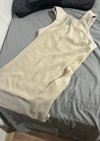 Askısız Keten Hamile Elbisesi - Görsel 2