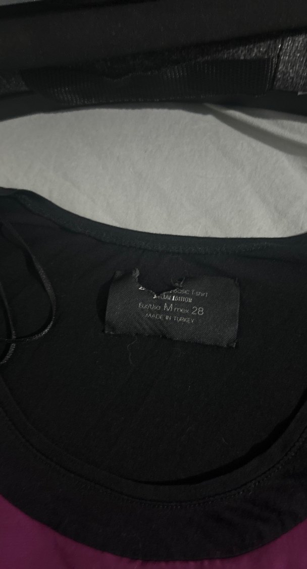 Kısa Kollu, Pileli Mor Hamile Bluzu - Görsel 2