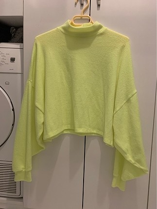 bershka fosforlu sweat