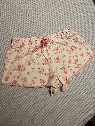 Çiçekli pijama şort
