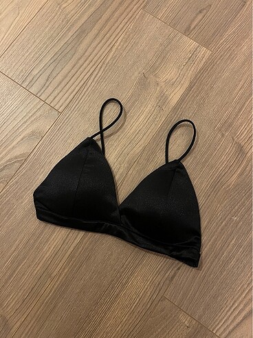 Siyah Saten Bralet