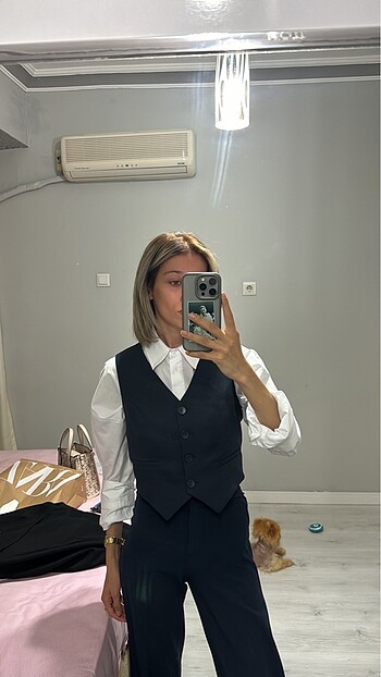 s Beden beyaz Renk Zara gömlek