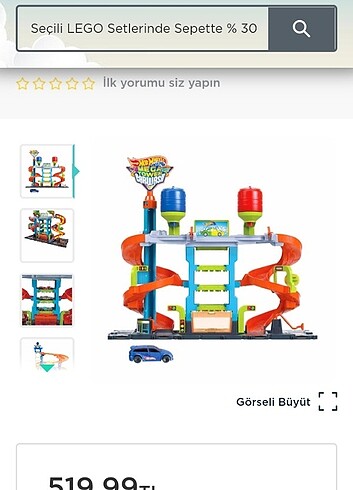 Hot wheels garage seti
