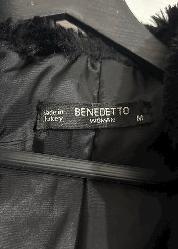 Kadın Siyah Midi Boy Kürk Mont - Görsel 2