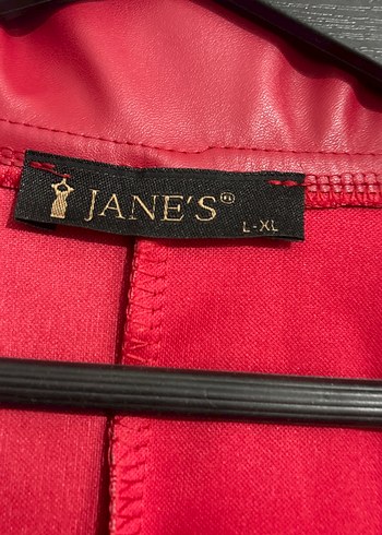 Kırmızı Deri Uzun Kesim Kadın Ceket - Görsel 5