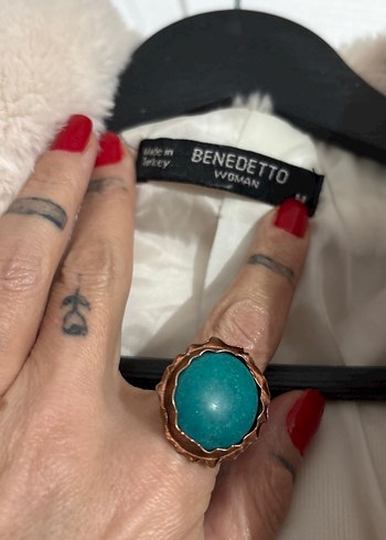 Bej Midi Uzunlukta Peluş Kadın Mont - Görsel 3