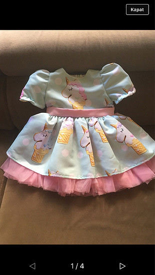 Kiralik unicorn elbise