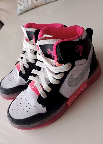 Kız Çocuk Pembe Rock Punk Spor Ayakkabı küçük geldiği satıyom - Görsel 2