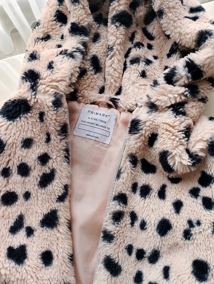 kahve tonuBaskılı Kadın Suni Kürk Ceket küçük için satıyor - Görsel 3