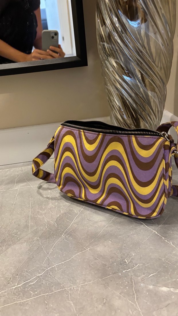 Mor Bağlamalı Kadın Çantası - Görsel 2