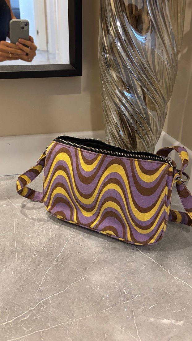 Mor Bağlamalı Kadın Çantası - Görsel 5