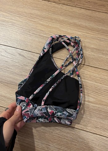 Çok Renkli Tie-Dye Spor Sütyeni - Görsel 3