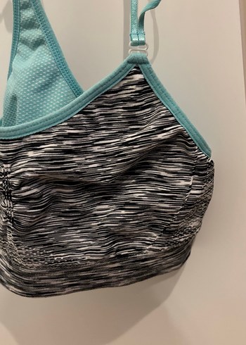 Turkuaz Gri Tie-Dye Streetwear Spor Sütyeni - Görsel 3