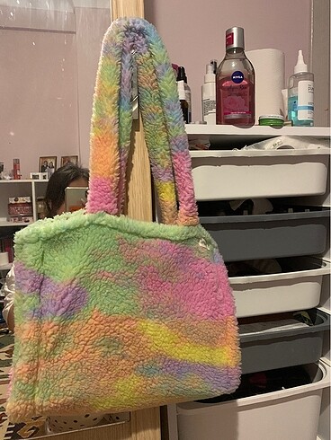 Peluş tote çanta