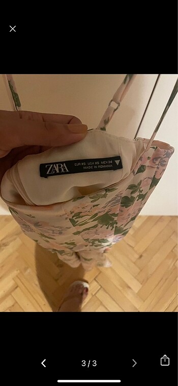 xs Beden Zara elbise