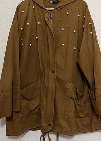 Orijinal zara incili parka - Görsel 4