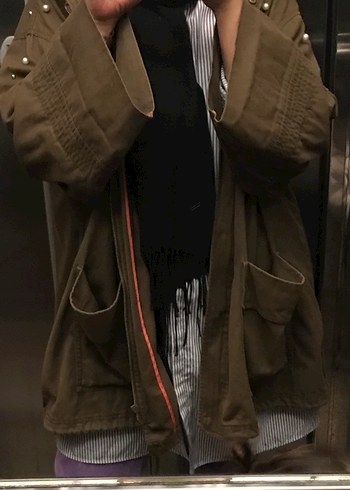 Orijinal zara incili parka - Görsel 2