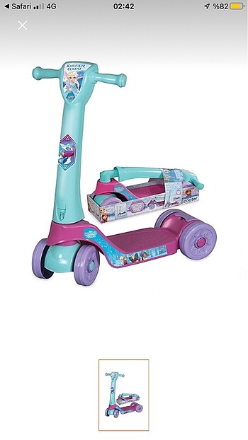 Elsa scooter 2 yaş