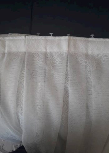 kırık beyaz yeni desem yeridir tül perde - Görsel 5