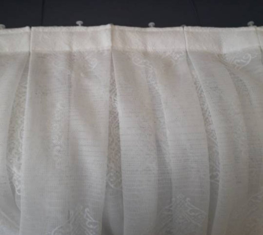 kırık beyaz yeni desem yeridir tül perde - Görsel 3