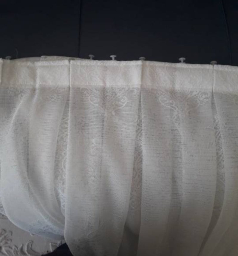 kırık beyaz yeni desem yeridir tül perde - Görsel 5