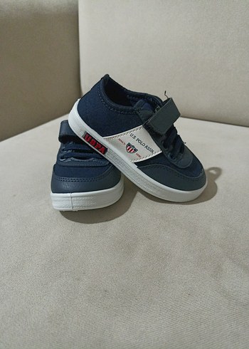 22 Beden U.S. Polo Assn. Erkek Çocuk Mavi Spor Ayakkabı
