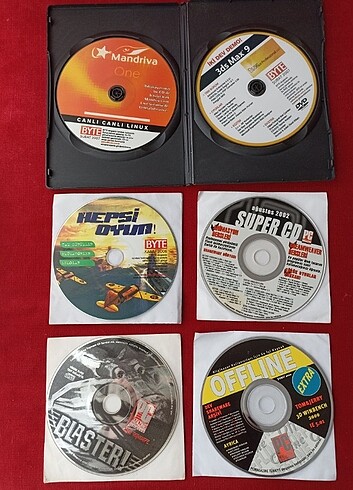 PC Magazine Dergisi ve Byte Dergisi Demo CD leri, 6 CD  