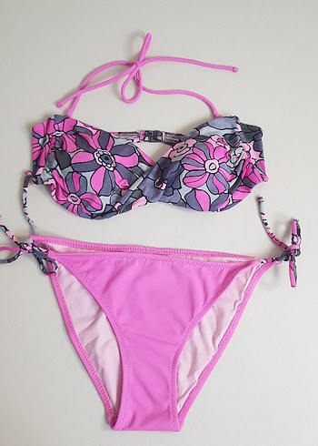 40 Beden Pembe Bikini Takımı