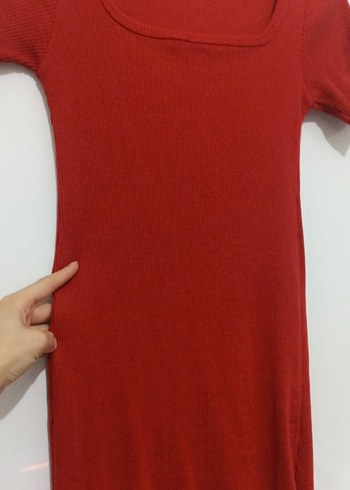 Kısa Kollu Kırmızı Kadın Tişört - Görsel 5