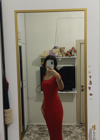 Kısa Kollu Kırmızı Kadın Tişört - Görsel 6